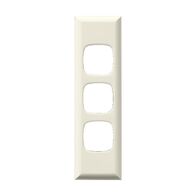 Excel - Architrave coverplate 3 gang cream