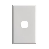 Excel - Switch coverplate 1 gang gloss white