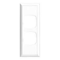 Excel - Architrave coverplate 2 gang white