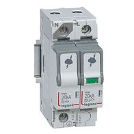 Surge protection device of sub distribution boards T2 - Imax: 20kA/pole Up:2.1kv Uc: 440V a.c. 1P+N without remote status monitoring - 2 module