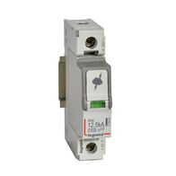 Surge protection device of main distribution boards T1+T2 - Imax: 60kA/pole Up: 1.5kv Uc: 320V a.c. 1P without remote status monitoring - 1 module