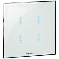 Arteor - MyHOME - BUS touch control - for basic/special functions - 2 modules - Up to 4 scenarios - white
