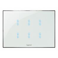 Arteor - MyHOME - BUS touch control - for basic/special functions - 3 modules - Up to 6 scenarios - white