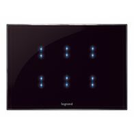 Arteor - MyHOME - BUS touch control - for basic/special functions - 3 modules - Up to 6 scenarios - black