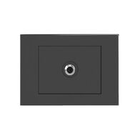 HPM VIVO Coaxial TV Outlet 1 Gang Dark Grey
