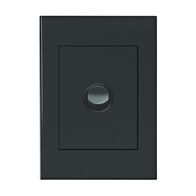 HPM VIVO 10A 1 Gang Vertical Rocker Switch Plate Dark Grey