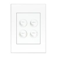 HPM VIVO 10A 4 Gang Instant Heat Controller Switch White