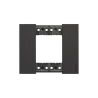 Bticino Living Now 2 Module Coverplate Black