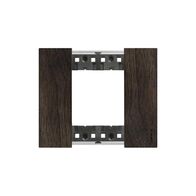 Bticino Living Now 2 Module Coverplate Walnut
