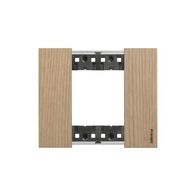 Bticino Living Now 2 Module Coverplate Oak