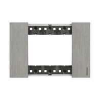 Bticino Living Now 3 Module Coverplate Steel