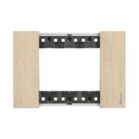 Bticino Living Now 3 Module Coverplate Gold