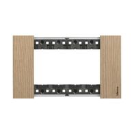 Bticino Living Now 4 Module Coverplate Oak