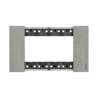 Bticino Living Now 4 Module Coverplate Steel