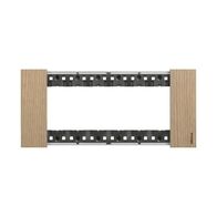 Bticino Living Now 6 Module Coverplate Oak
