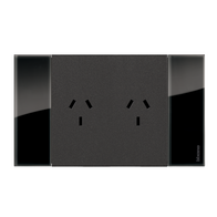 Bticino Living Now 4 Module Double Powerpoint Coverplate Night