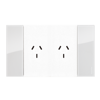 Bticino Living Now 4 Module Double Powerpoint Coverplate Ice