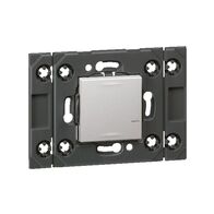 ARTEOR Wireless Switch Mechanism - Horizontal 2 Module with Grid - Soft Aluminium