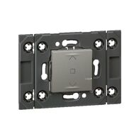 ARTEOR Wireless Blind Switch Mechanism - Horizontal 2 Module with Grid - Magnesium