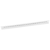 MEMOCAB - Markers for wiring black numbers on white background 2.5x2.5mm number 0 slide-in pack of 600