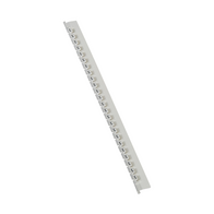 MEMOCAB - Markers for wiring black capital letters on white background 2.5x2.5mm letter L slide-in pack of 240