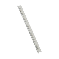 MEMOCAB - Markers for wiring black capital letters on white background 2.5x2.5mm letter O slide-in pack of 240