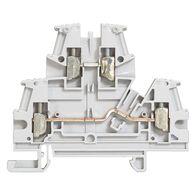 Viking 3 - 2 connections on 2 levels grey 0.25 to 6mm² rigid - 0.25 to 4mm² flexible - 6mm pitch