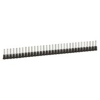 Starfix - ferrule with insulating flange single - supplied in strips 1.5mm² 15mm long black pack of 1000
