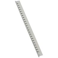 MEMOCAB - Markers for wiring black capital letters on white background 2.5x2.5mm letter H slide-in pack of 240