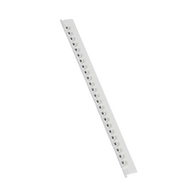 MEMOCAB - Markers for wiring black capital letters on white background 2.5x2.5mm letter W slide-in pack of 240