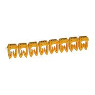 CAB3 - Markers for wiring 4 to 6mm² black letters on yellow background 4-6mm² letter E pack of 300