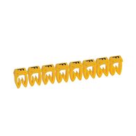 CAB3 - Markers for wiring 4 to 6mm² black letters on yellow background 4-6mm² letter F pack of 300
