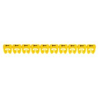 CAB3 - Markers for terminal blocks and wiring 0.5 to 1.5mm² black letters on yellow background 0.5-1.5mm² letter T pack of 300