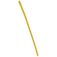 CAB3 - Markers for wiring 1.5 to 2.5 mm² black letters on yellow background 1.5-2.5mm² letter L pack of 300