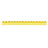 CAB3 - Markers for wiring 1.5 to 2.5 mm² black letters on yellow background 1.5-2.5mm² letter Q pack of 300