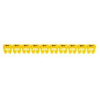 CAB3 - Markers for wiring 1.5 to 2.5 mm² black letters on yellow background 1.5-2.5mm² letter T pack of 300