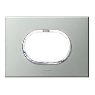 ARTEOR Round 3 Module Horizontal Coverplate Pearl Aluminium