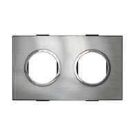 ARTEOR Round 2 Module Horizontal Coverplate Stainless Steel