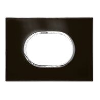 ARTEOR Round 3 Module Horizontal Coverplate Mirror Black