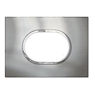 ARTEOR Round 3 Module Horizontal Coverplate Stainless Steel