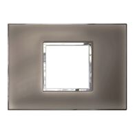 ARTEOR Square 2 Module Vertical Coverplate Mirror Taupe