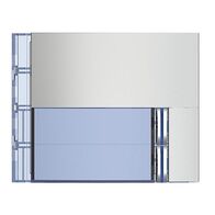 Bticino Sfera New Single Column 2 Pushbutton Front Cover Plate Allmetal