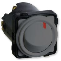 Excel Life - Rocker switch mechanism 2 way 16A 16AX 240V a.c. with red dot urban grey