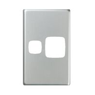 EXCEL - Single vertical powerpoint coverplate only - Matt Silver