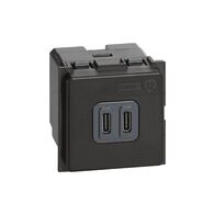 Bticino Living Now 5V 3A Type C 2 Module Dual USB Charger Mechanism