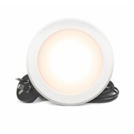 HPM Tri-Colour 7W LED Flush Mounted Dimmable Downlight with Integrated Driver White 90mm