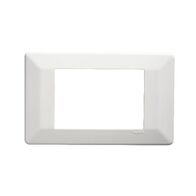 Como - Horizontal coverplate horizontal for electronic mechs 3 modules white