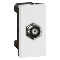 Arteor modular - TV socket F-type cable & pay TV 0-2.4GHz 1 module white