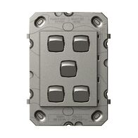 Arteor 770 series - Vertical rocker switch - Single Pole Double Throw 5 gang 2 way 16A 240V a.c. magnesium