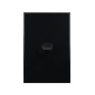 Light Switch 1 Gang – VERTICAL BLACK